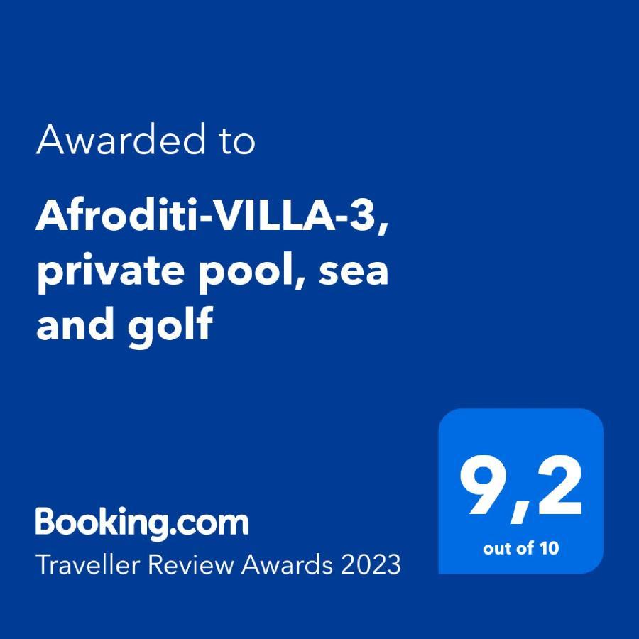 Afroditi-Villa-3, Private Pool, Sea And Golf Afandou Exterior foto